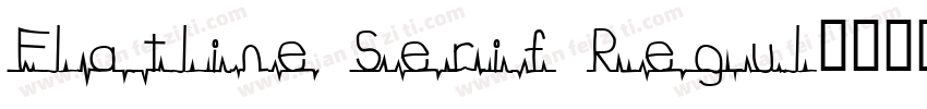 Flatline Serif Regul字体转换